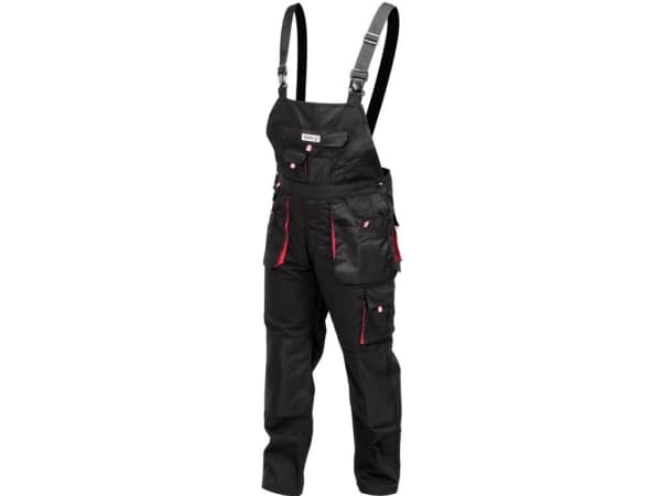 Yato YT-8030, Overall, Alla, Svart, Röd, S, 11 fickor, 2 fickor