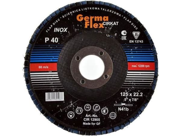 METAL CIRCON 125 gr.60 INOX SANDER