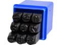 Miniatyrbild 2 av 3: Geko G01811 Figure Punch Number Stamps Set 8 mm, Multi-Colour