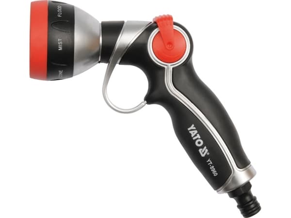 Yato YT-8960, Multifunktions-vattenspridare, Svart, Orange, Silver