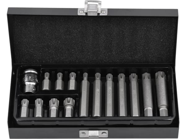 Yato YT-0419, 14 stykker, Ribe, 9.5 mm, M10, M12, M14, M6, M7, M8, M9, Stål, 25,4 / 2 mm (1 / 2")
