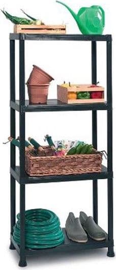 KETER PLASTHYLLE 4 HYLLER 135x60x30cm