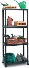 Miniatyrbilde 3 av 3: KETER PLASTHYLLE 4 HYLLER 135x60x30cm