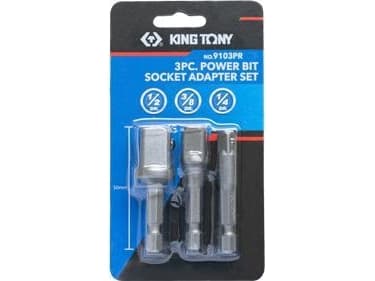 King Tony KT SCREW BIT SOKKELSETT 3 stk.. KT9103PR