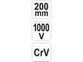 Miniatyrbild 2 av 4: Yato Rak tång 200 mm VDE YT-21155