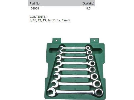 SATA-avaimet 8 kpl.