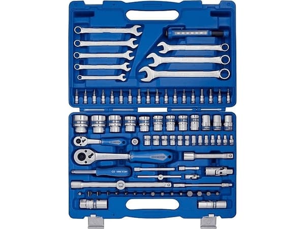 KONGE TONN MED TUNNØKLER 83stk. 1/4"-1/2" sekskant