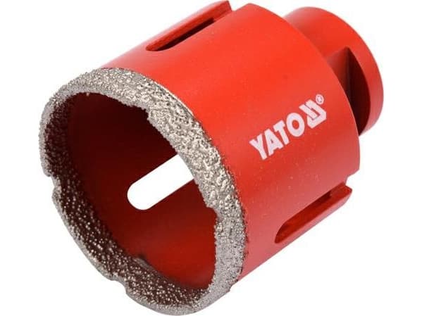 Yato YT-60446, Drill, Diamantdrillbor, 5,1 cm, Stein, Granitt, Keramisk, Kull stål, Rød