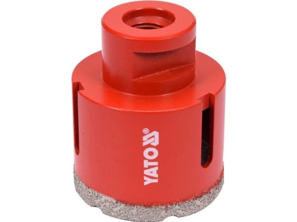 Yato YT-60446, Drill, Diamantdrillbor, 5,1 cm, Stein, Granitt, Keramisk, Kull stål, Rød