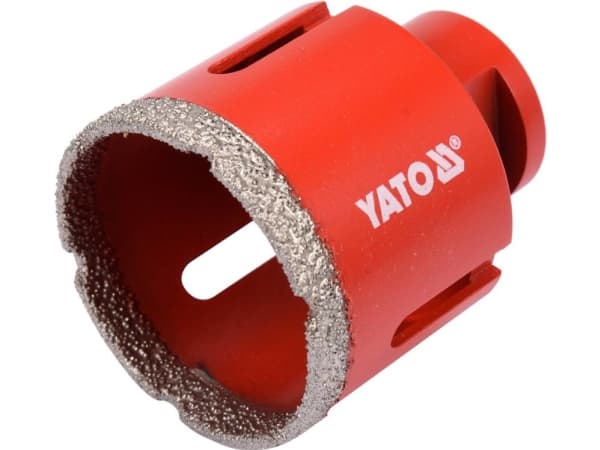 Yato YT-60446, Drill, Diamantdrillbor, 5,1 cm, Stein, Granitt, Keramisk, Kull stål, Rød