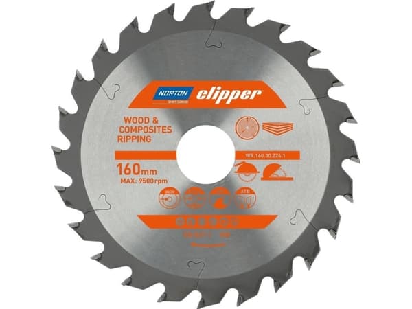 Norton Clipper NORTON Clipper sahanterä 160mm x 30mm x 24z ATB PUU JA KOMPOSITES (2,2 / 1,6) N70184608041