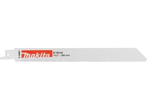 Makita - Blad till tigersåg - för metall, rostfritt stål, icke-järnhaltig metall, stålrör - 5 delar - längd: 200 mm - för Makita DJR183, DJR186, DJR1