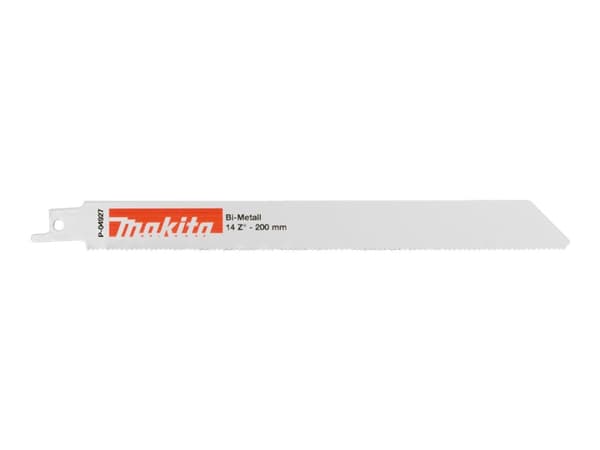 Makita - Blad till tigersåg - för metall, rostfritt stål, icke-järnhaltig metall, stålrör - 5 delar - längd: 200 mm - för Makita DJR183, DJR186, DJR1