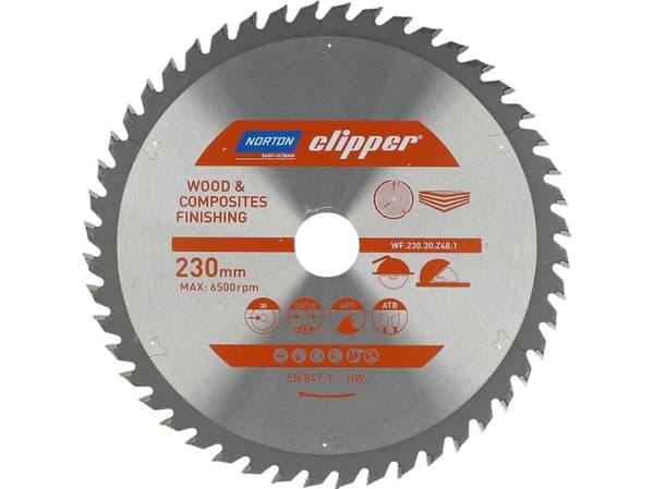 NORTON CIRCULAR SAW 230mm x 30mm x 48z WOOD & COMPOSITES ATB (2.8 / 1.8) %%%