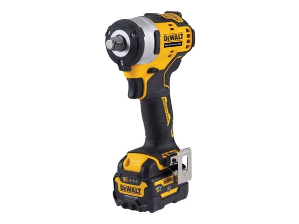 DEWALT 1/2" 12V slagnyckel 340Nm 1x5.0Ah + gummistövel DCF901P1G