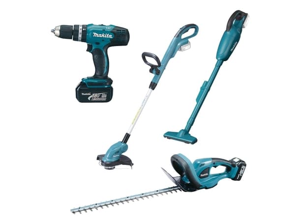 MAKITA PYÖRÄPORAKONE DHP453 + JARRUT DUR181 + HENKILÖNSUOJAIMET DUH523 +DOCTOR DCL180 2x3,0Ah