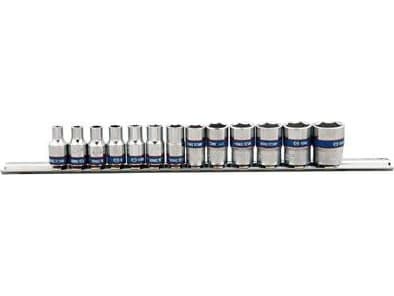 KING TONY SOCKET 1/4" 13-delad hylsorsats 4-14mm