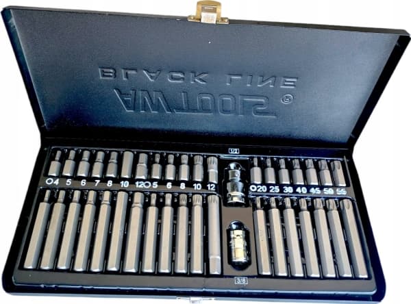 AWTOOLS HEX / TORX / SPLINE BITS 40 DELER BL
