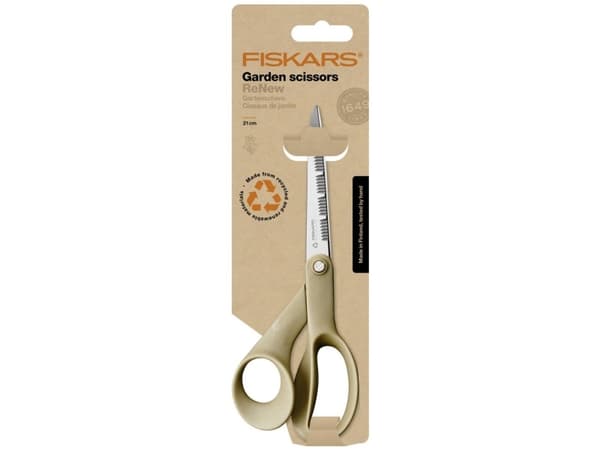 Fiskars 1062544 ReNew sekatör, 21 cm Återvunnet rostfritt stål/plast, Tillverkad av 100% återvinningsbara material (1062544)