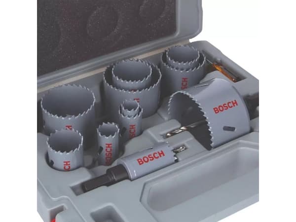 Bosch BOSCH Poranterä HSS BI-METAL STD KPL. 14 pylvästä. 19,22,25,29,35,38,44,51,57,64,76 mm B2607011478
