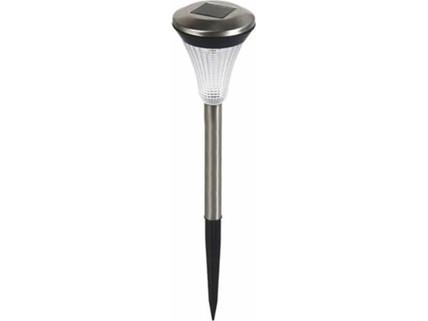 Volteno SOLARLAMPE RUSTFRITT STÅL KROM VO0657