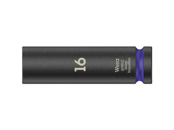 Wera 8790 C Impaktor Deep 05004833001 Unbrako Topnøgleindsats 16 mm 1/2 (12,5 mm)