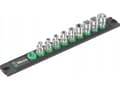 Miniatyrbild 3 av 4: Wera A 4 cyklopnyckelsats tum 1/4 9 delar 05005400001