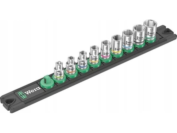 Wera A 4 cyklopnyckelsats tum 1/4 9 delar 05005400001