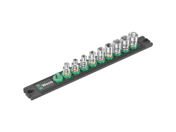 Wera A 4 Zyklop Topnøglesæt Tommer 1/4 9 dele 05005400001