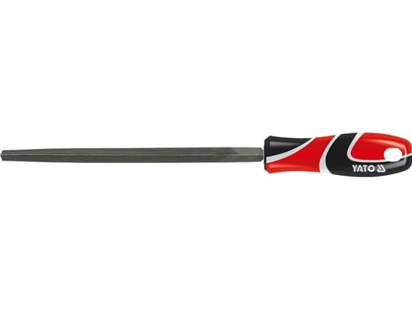 Yato YT-6187, Viila, Kolmioviila, Metalli, Hiiliteräs, Valkoinen, Musta, Punainen, 200 mm