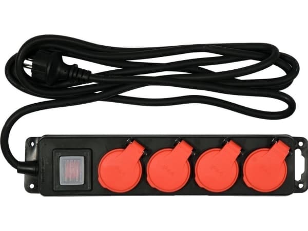 Yato YT-81241, 3 m, Inomhus / utomhus, Typ E, Type EF (CEE 7/7), IP44, Kemikalietålig, Dammresistent, Stänkskyddad