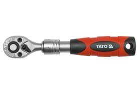 Yato YT-0297, Kromivanadiini-teräs, 1 kpl, Hopea, Musta, Punainen, 1/4", 6.3 mm