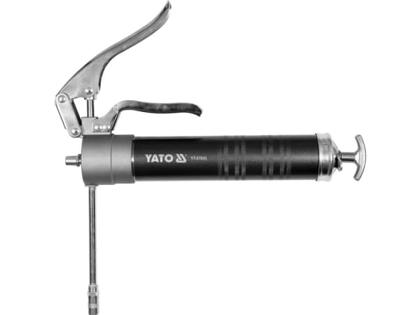 Yato YT-07045, Fettspruta med pistolgrepp, Svart, Silver, Gjuten aluminium, 400 ml, 24,8 Bar, 55 Bar