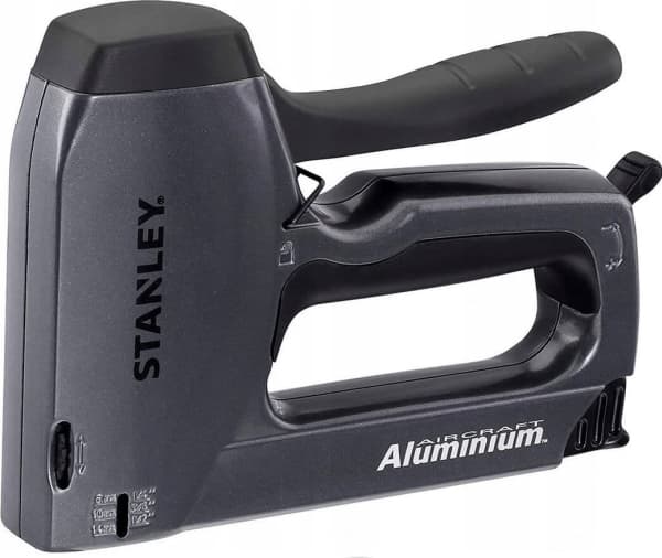Stanley 0-TR250, Spik-/häftpistol, Grå, Gjuten aluminium, 6 mm, 1,4 cm, 6mm (1-TRA704T), 8mm (1-TRA705T), 10mm (1-TRA706T), 12mm (1-TRA708T) and 14mm