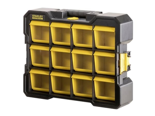 Stanley FMST81077-1, Eske for små deler, Plast, Polykarbonat (PC), Sort, Gult, 7 kg, 450 mm, 356 mm