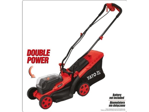 YATO BATTERI KLIPPER 36V 2x18V UTEN BATTERI OG LADER - SOLO