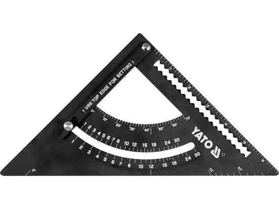 Yato YT-70782, Lindefjeldvinkel, Sort, Aluminium, tommer, 27,5 cm, 17,5 cm