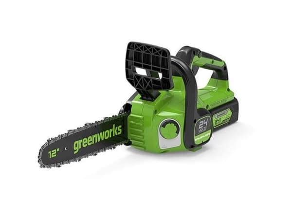 Greenworks GD24CS30, 30 cm, 7,8 m/s, 76,2 / 8 mm (3 / 8"), Sort, Grønn, Batteri, 24 V