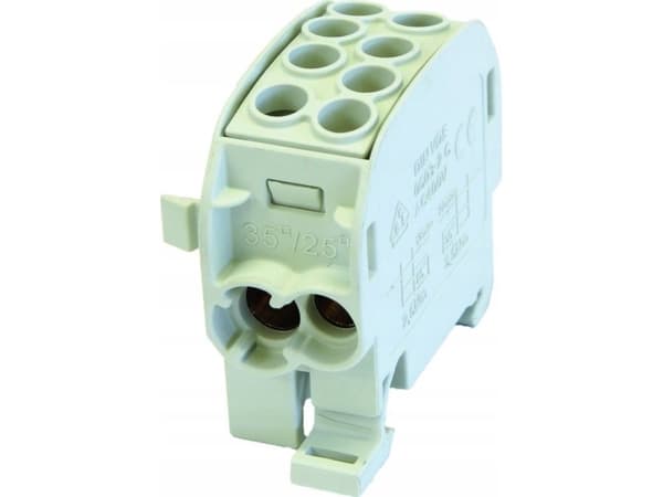 Enkeltpotensial kombinert distribusjonsblokk SCB 35-Cu (80210) SIMBLOCK 2x4-35mm2, 2x2,5-25mm2 grå 81504002