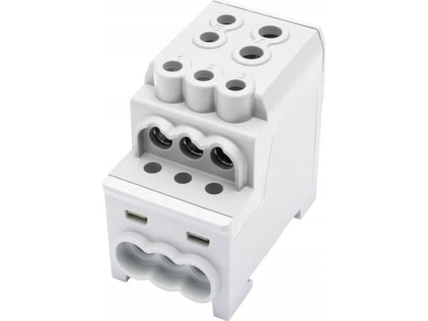 Simet Al/Cu distribusjonsblokk SDB 200 (80030) SIMBLOCK grå 81602002