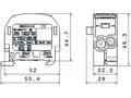 Pikkukuva 3 / 3: Simet-jakelulohko Al/Cu SCB 35 (80210) SIMBLOCK harmaa 81502002