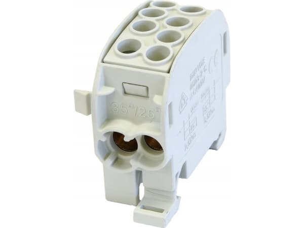 Simet-jakelulohko Al/Cu SCB 35 (80210) SIMBLOCK harmaa 81502002