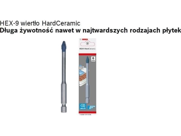 Bosch bor BOSCH HEX-9 HARD KERAMISK DRILL 4 x 90 B2608579504