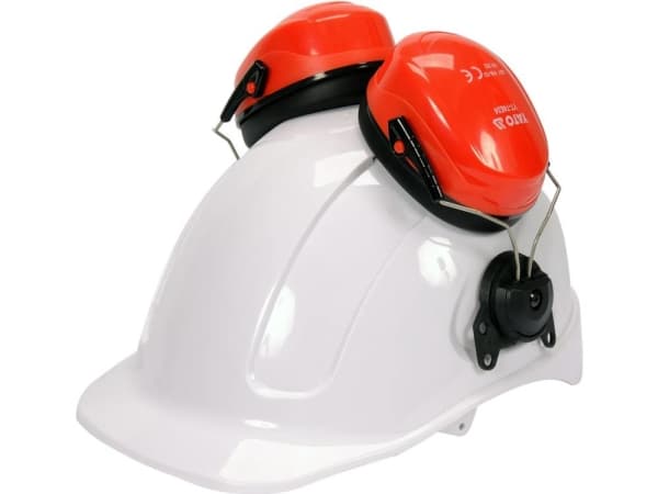 Yato YT-74624, Vuxen, Hankoppling, Svart, Röd, ABS, Skum, Polyvinylklorid (PVC), Rostfritt stål, Huvudband, 28 dB