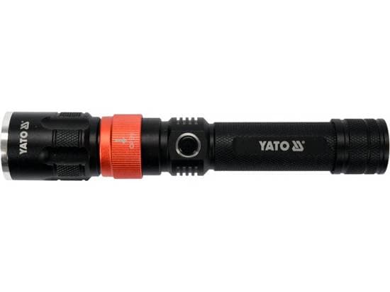 Yato YT-08521, LED, 86 g, IP54, 2200 mAh, Musta, Kädessä kannettava työvalo