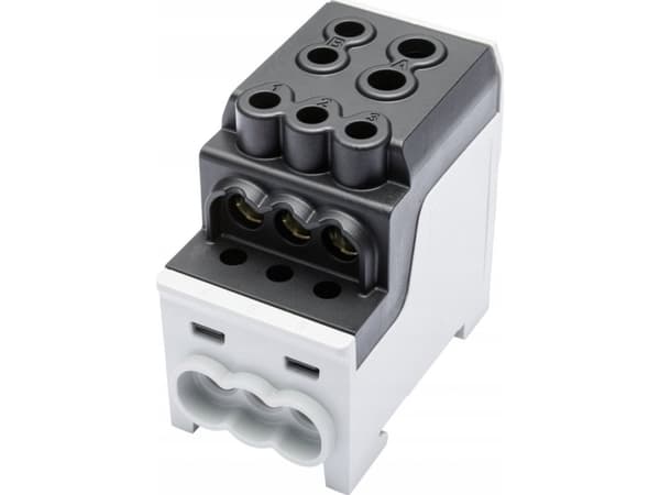 Simet Al/Cu distribusjonsblokk SDB 200 (80030) SIMBLOCK svart 81602007