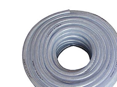PVC-slang förstärkt 1/2 - transparent - (50 meter)