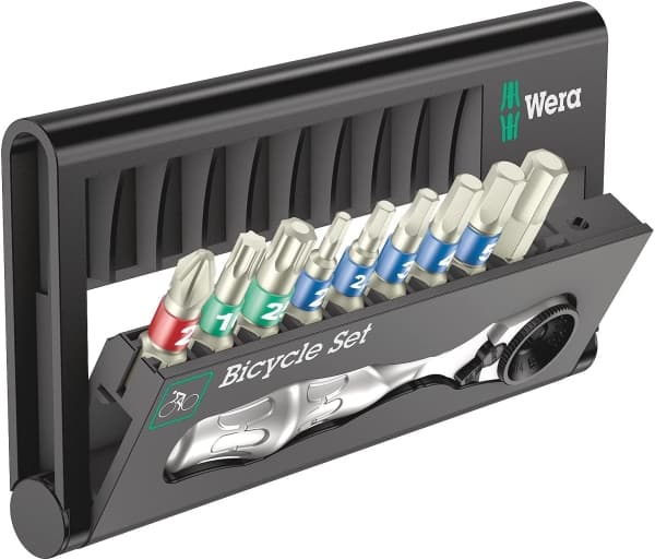 Wera Bicycle Set 9, Sort, Rustfritt stål, 123 mm, 27 mm, 74 mm, 156 g, 10 verktøy