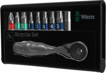 Wera Bicycle Set 9, Sort, Rustfritt stål, 123 mm, 27 mm, 74 mm, 156 g, 10 verktøy