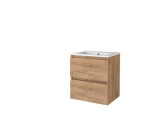 Sanibell Basicline whiskey ek - handtagslös möbeluppsättning 61x46cm